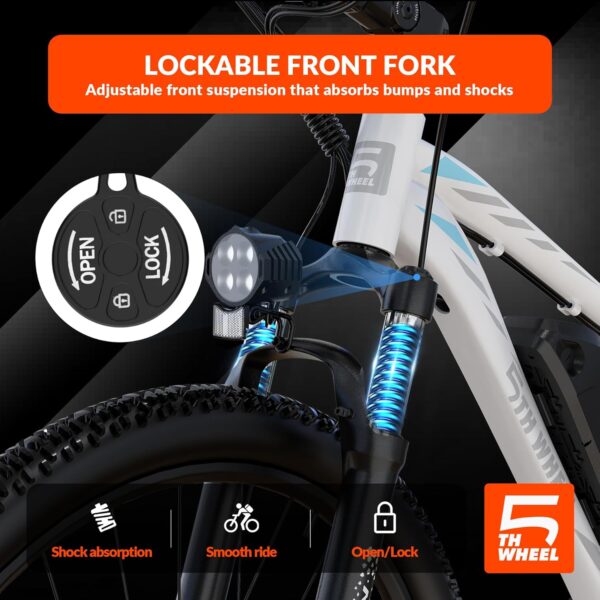5TH WHEEL Discover 26" Electric Bike for Adults – 750W - Image 4