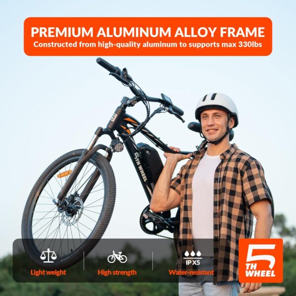5TH WHEEL Discover 26" Electric Bike for Adults – 750W - Image 8