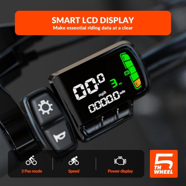 5TH WHEEL Discover 26" Electric Bike for Adults – 750W - Image 7
