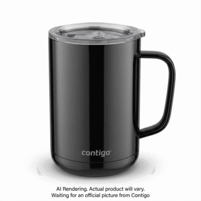 Contigo Streeterville Stainless Steel Vacuum-Insulated Mug, 14 oz (414 mL), Licorice