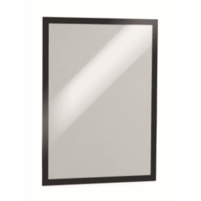 DURABLE Self-Adhesive Magnetic DURAFRAME Document Sign Holder, Tabloid Size 11" x 17", Black, 2 Pack (476901)