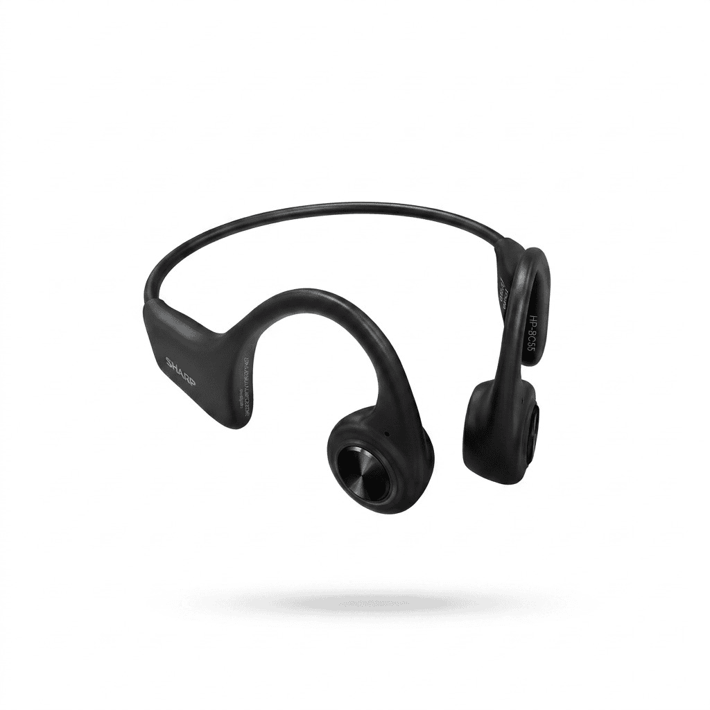 SHARP HP-BC55 Bone Conduction Wearable Audio – IP66 Waterproof, 2GB Memory, Bluetooth 5.0